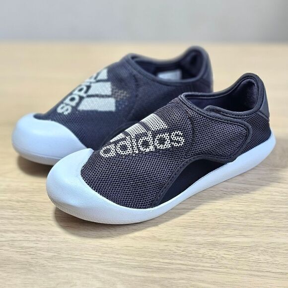 Adidas Altaventure Sport Swim Sandals Water Shoes Oreo Black Grey White 2Y New - Picture 6 of 12